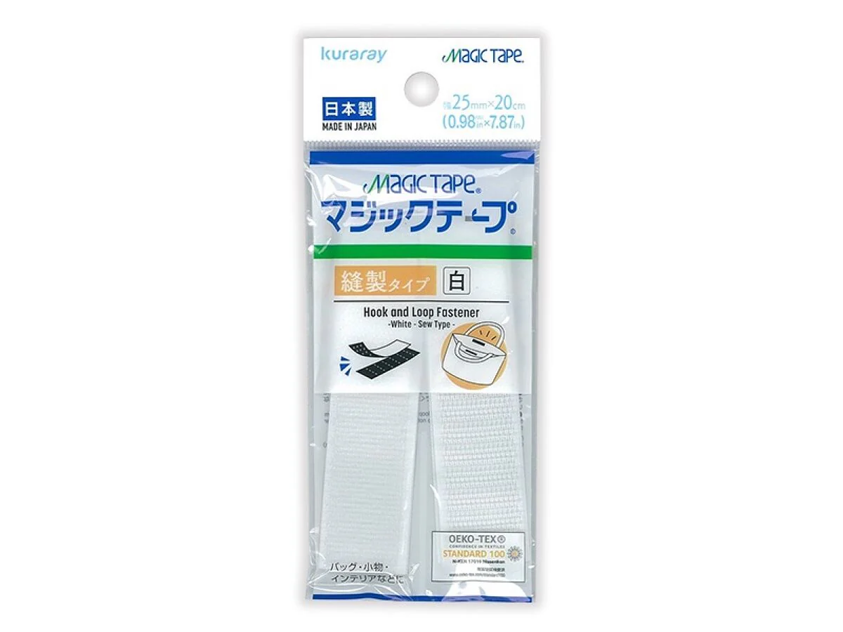 マジックテープ（白、縫製タイプ）