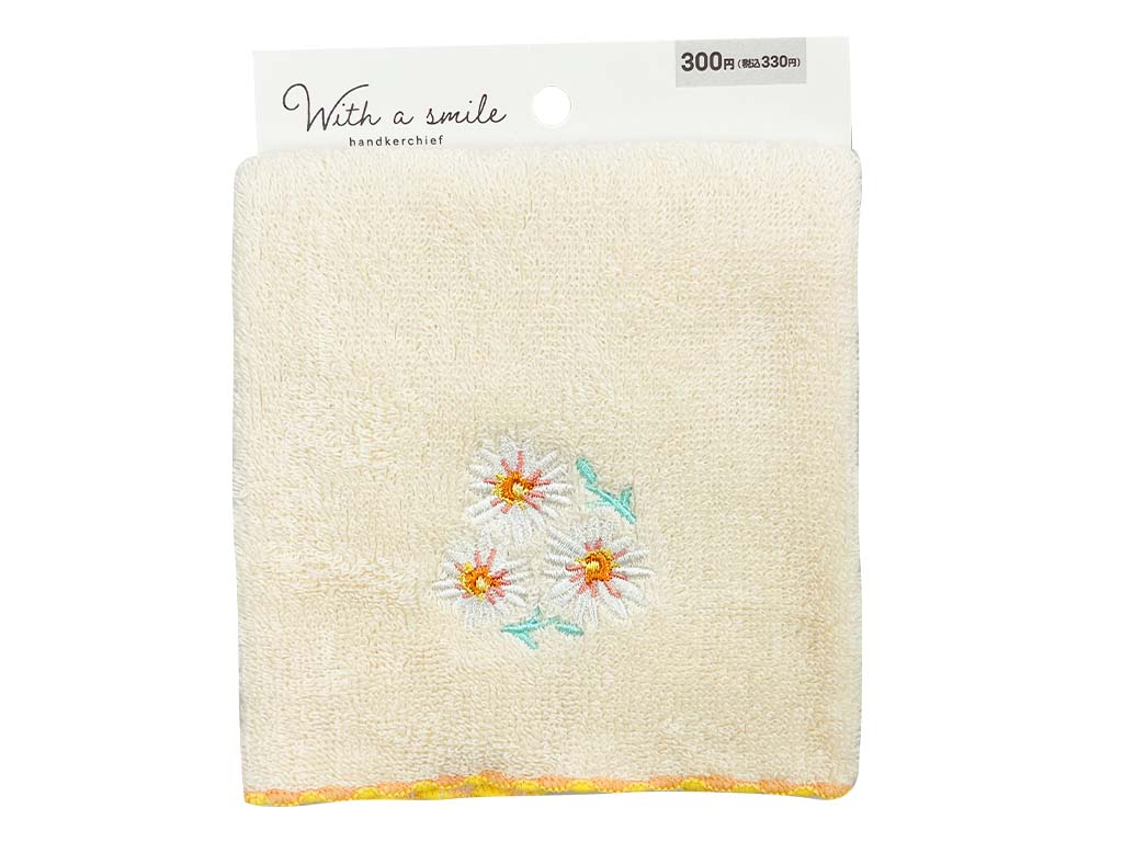ミニタオル　花刺繍　ＯＲ