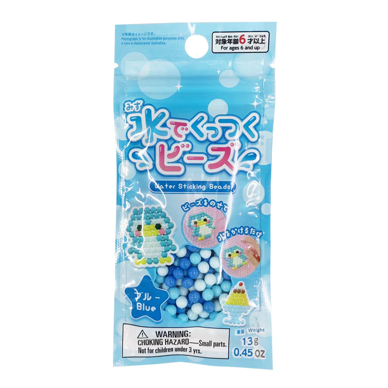 水でくっつくビーズ(ブルー) - Image 4