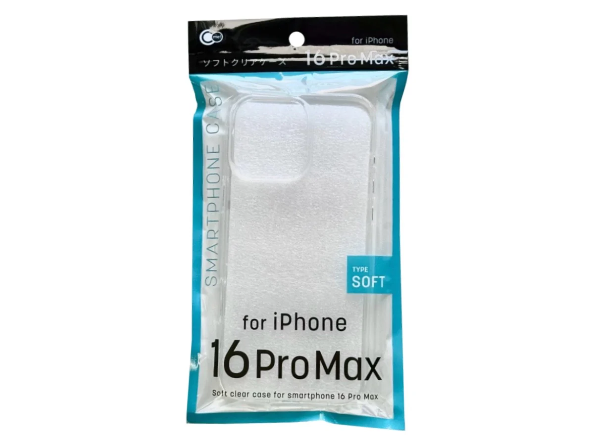 アイフォーン16 Pro Max用ケース ソフトクリア