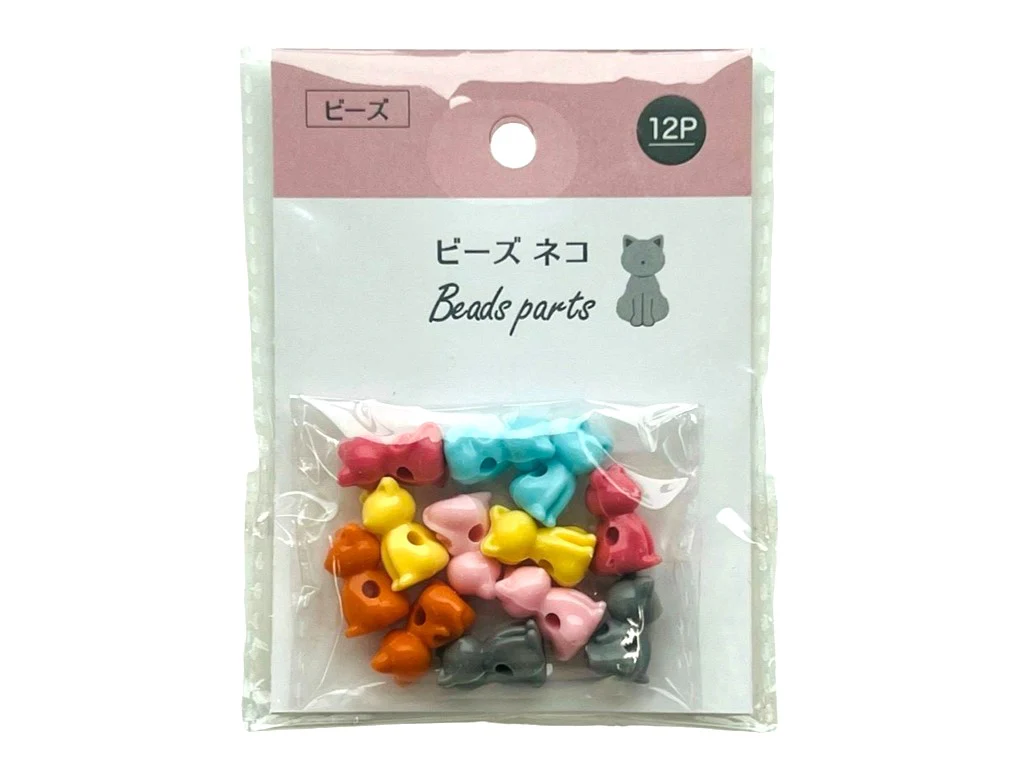 ビーズ ネコ 12P
