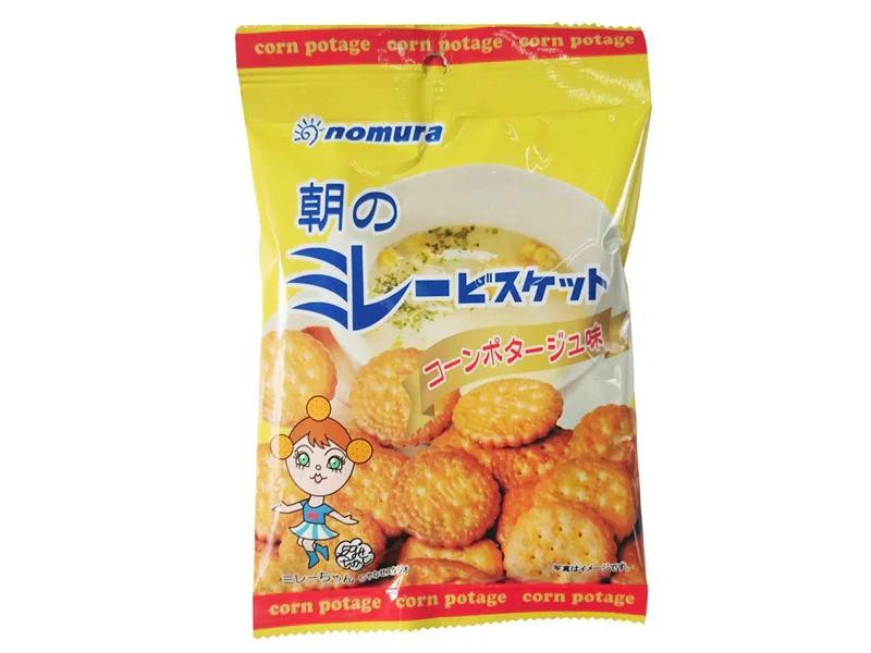 野村煎豆加工店 朝のミレービスケット コーンポタージュ味 70g