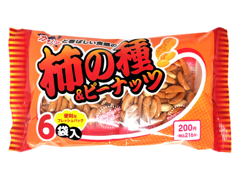 200円 いこい 柿の種&ピーナッツ 6袋入り