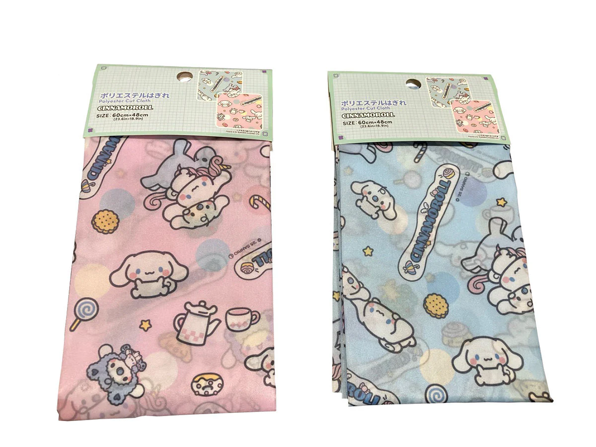 ポリエステルはぎれ（シナモロール）４８ｃｍ×６０ｃｍ